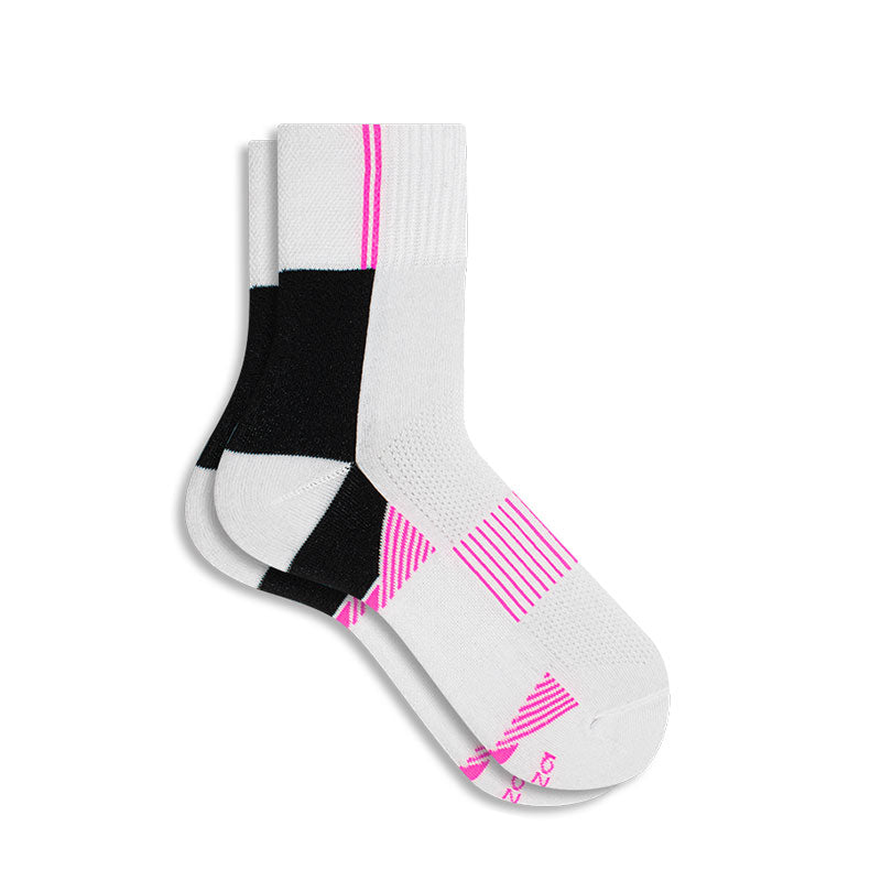 TOBILLERA PLANTA AFELPADA MOSH BLANCO FUCSIA