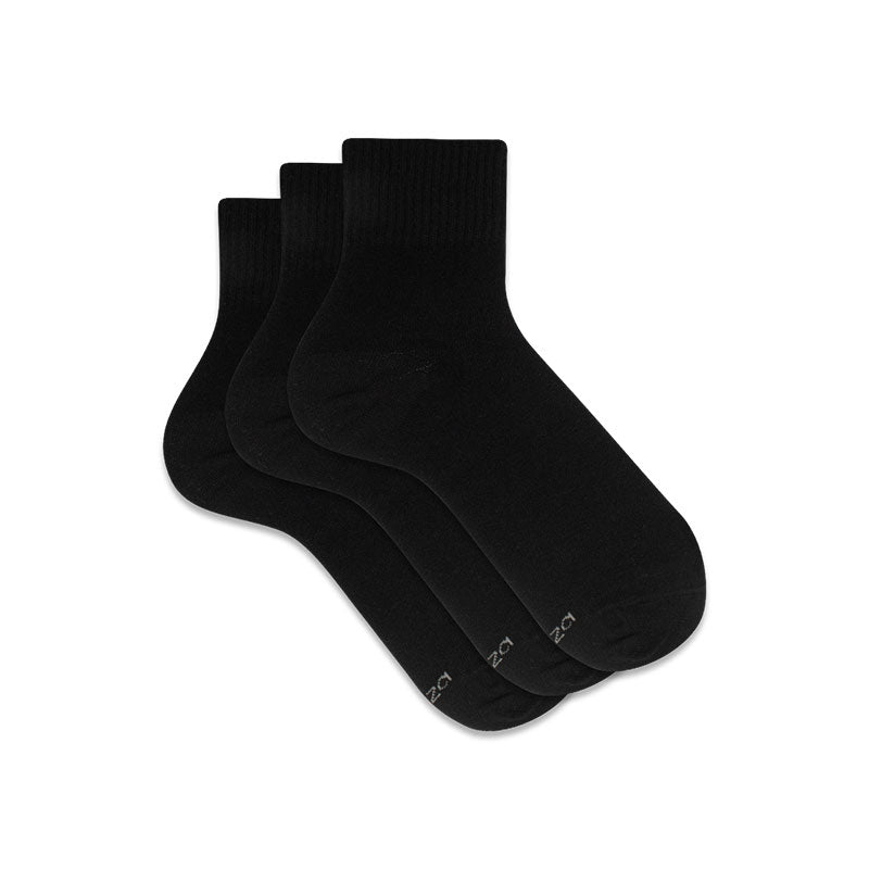 TRIPACK TOBILLERAS DELGADAS COLOR NEGRO