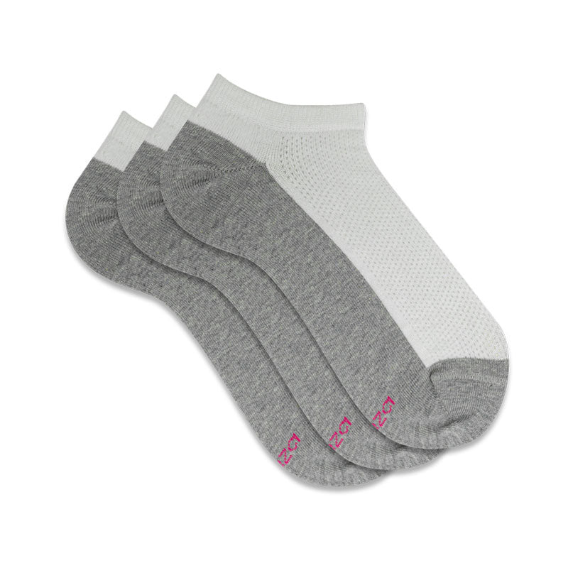 TRIPACK TALONERAS DELGADAS COLOR BLANCO CON PLANTA GRIS